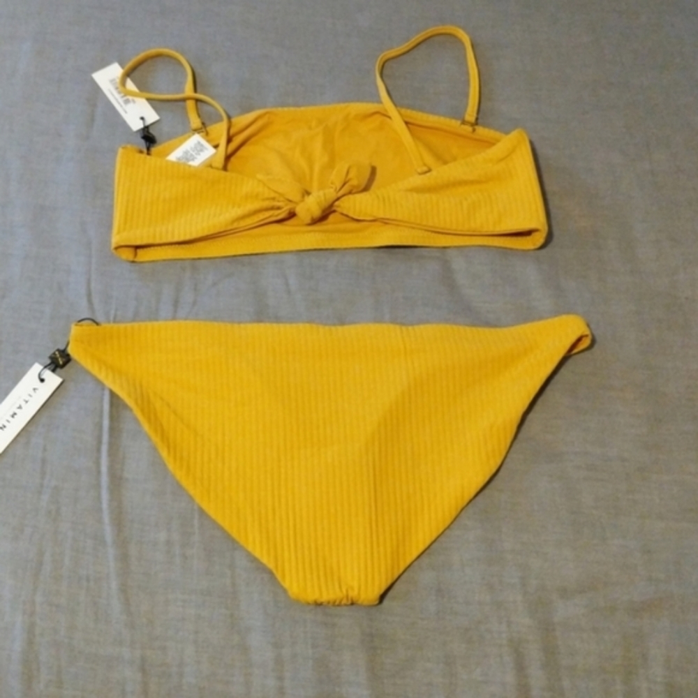 Vitamin A Mila Bikini Bandeau Top Luciana Bottoms - Picture 9 of 10